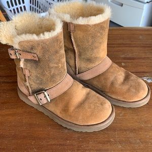 Ugg sheepskin-lined suede boots, worn twice.